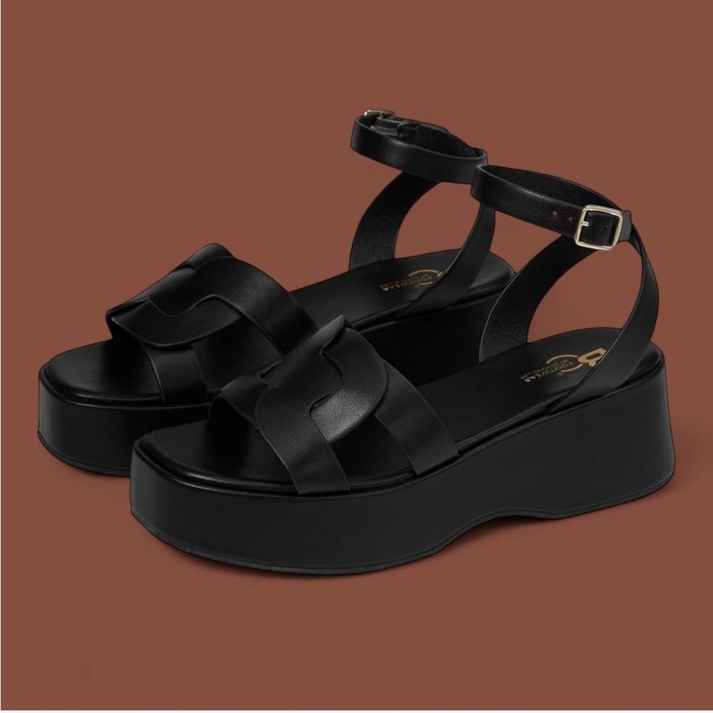 Black Seychelles Platform Sandal
